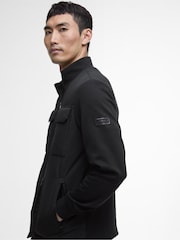 Barbour® International Black Ethan Quilted Sweat Jacket - Image 3 of 5