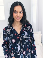Chelsea Peers Maternity Cotton Mystic Moon Print Long Pyjamas Set - Imagen 3 de 5