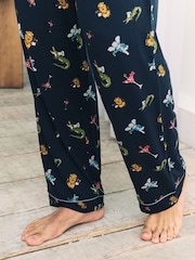 Chelsea Peers Blue Wild Dining Print Pyjama Bottoms - Image 5 of 5