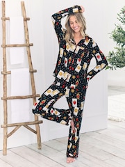 Chelsea Peers Tarot Card Print Long Pyjamas Set - Imagen 1 de 5