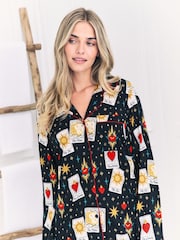 Chelsea Peers Tarot Card Print Long Pyjamas Set - Imagen 5 de 5