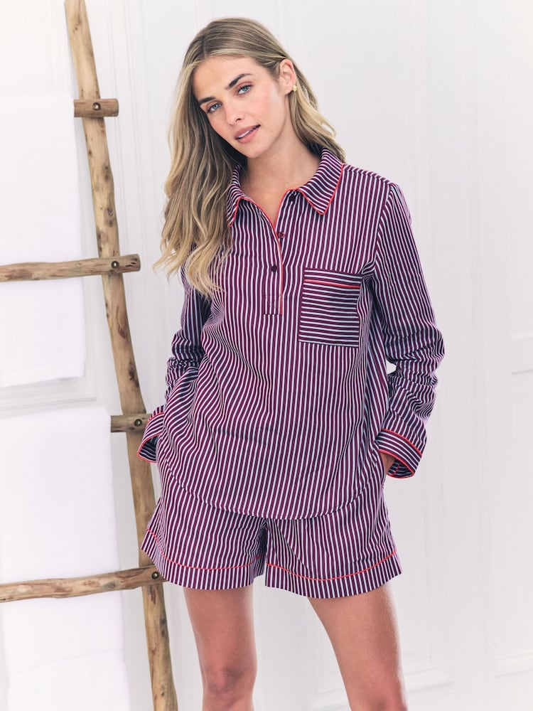 Chelsea Peers Cotton Stripe Short Pyjamas Set - Imagen 2 de 5