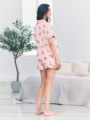 Chelsea Peers Maternity Hedgehog Hearts Print Short Pyjamas Set - Imagen 2 de 5
