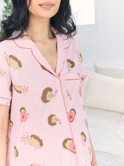 Chelsea Peers Maternity Hedgehog Hearts Print Short Pyjamas Set - Imagen 3 de 5