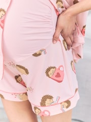 Chelsea Peers Maternity Hedgehog Hearts Print Short Pyjamas Set - Imagen 5 de 5