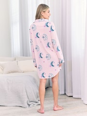 Chelsea Peers Pink Astral Hearts Print Nightshirt - Image 2 of 9