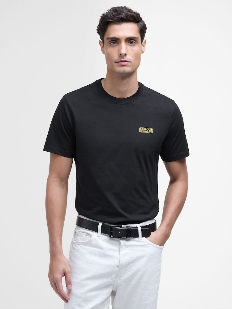 Barbour® International Black Logo T-Shirt - Image 1 of 7