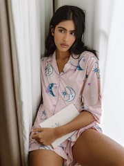 Chelsea Peers Astral Hearts Print Short Pyjamas Set - Imagen 4 de 5