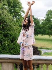 Chelsea Peers Astral Hearts Print Short Pyjamas Set - Imagen 5 de 5