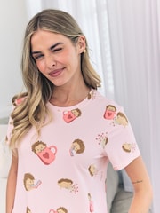 Chelsea Peers Hedgehog Hearts Print Long Pyjamas Set - Imagen 4 de 5