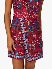 Adrianna Papell Halter Printed Brown Short Dress - Imagem 5 de 6