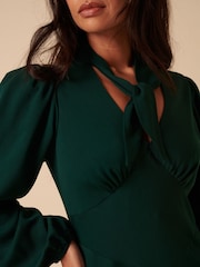 Nobodys Child Green Sadie Midi Dress Plain - Image 5 of 5