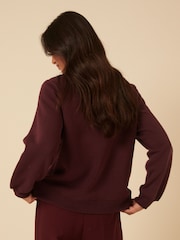 Nobodys Child Red Love Letters Seam Detail Sweatshirt - Image 2 of 5