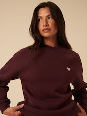 Nobodys Child Red Love Letters Seam Detail Sweatshirt - Image 5 of 5