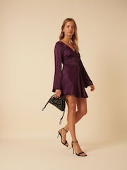 Nobodys Child Purple Stella Mini Dress - Image 2 of 5