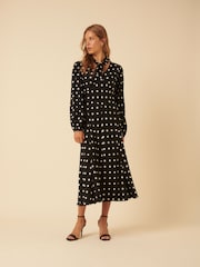 Nobodys Child Black Sadie Midi Dress - Image 1 of 5