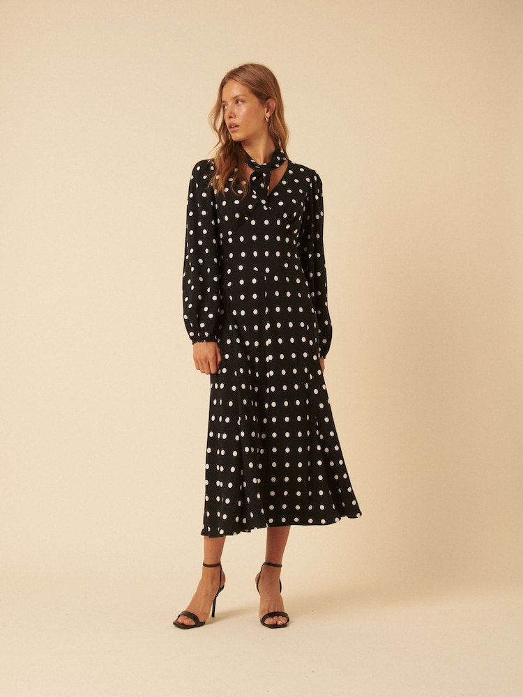 Nobodys Child Black Sadie Midi Dress - Image 1 of 5