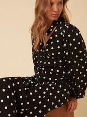 Nobodys Child Black Sadie Midi Dress - Image 3 of 5
