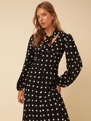 Nobodys Child Black Sadie Midi Dress - Image 4 of 5