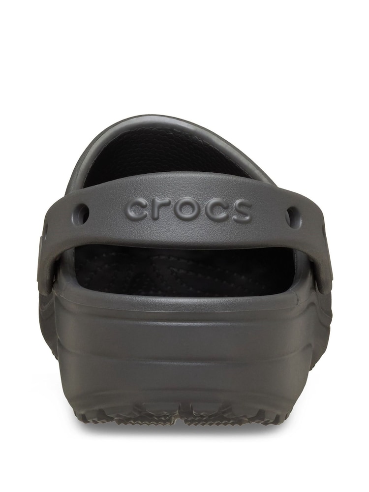 Crocs Black Classic Floral Cut Out Clogs - Image 4 of 4 Crocs Black Classic Floral Cut Out Clogs - Image 4 of 4