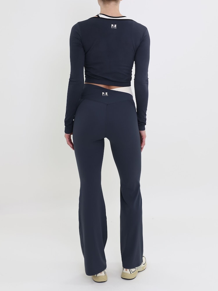 P.E Nation Blue Wander Flare Leggings - Image 2 of 4