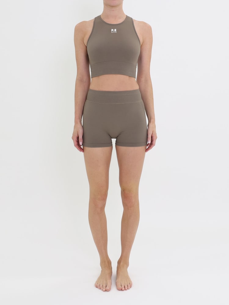 P.E Nation Brown Restore Seamless Tank Top - Image 2 of 4