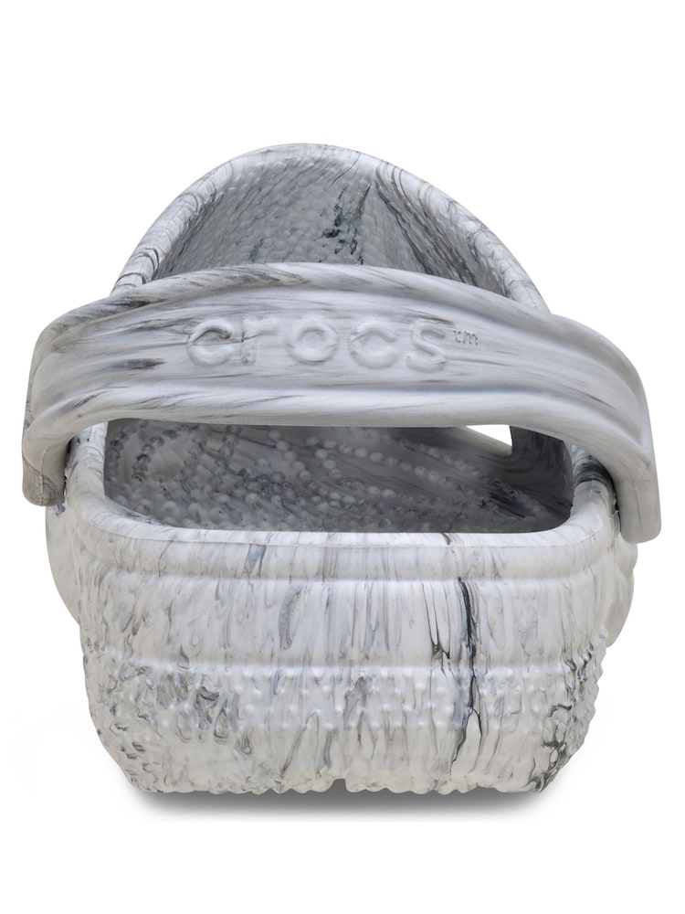 Crocs Grey Classic Marbled Clogs - Image 4 of 4 Crocs Grey Classic Marbled Clogs - Image 4 of 4