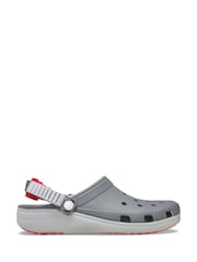 Crocs Grey Classic Turbo Clogs - Image 1 of 4