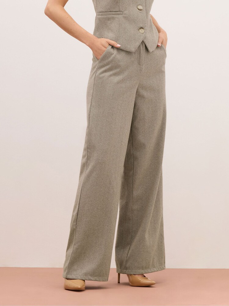 Long Tall Sally Herringbone Trousers - صورة 1 من 5
