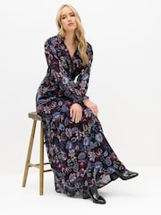 Long Tall Sally Black Chiffon Dress - Image 2 of 5