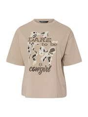 Yours Curve Girls Limited Dare To Be A Cow T-Shirt - Imagem 4 de 5