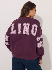 Yours Curve Red Crew Neck Sweatshirt - Image 4 of 7