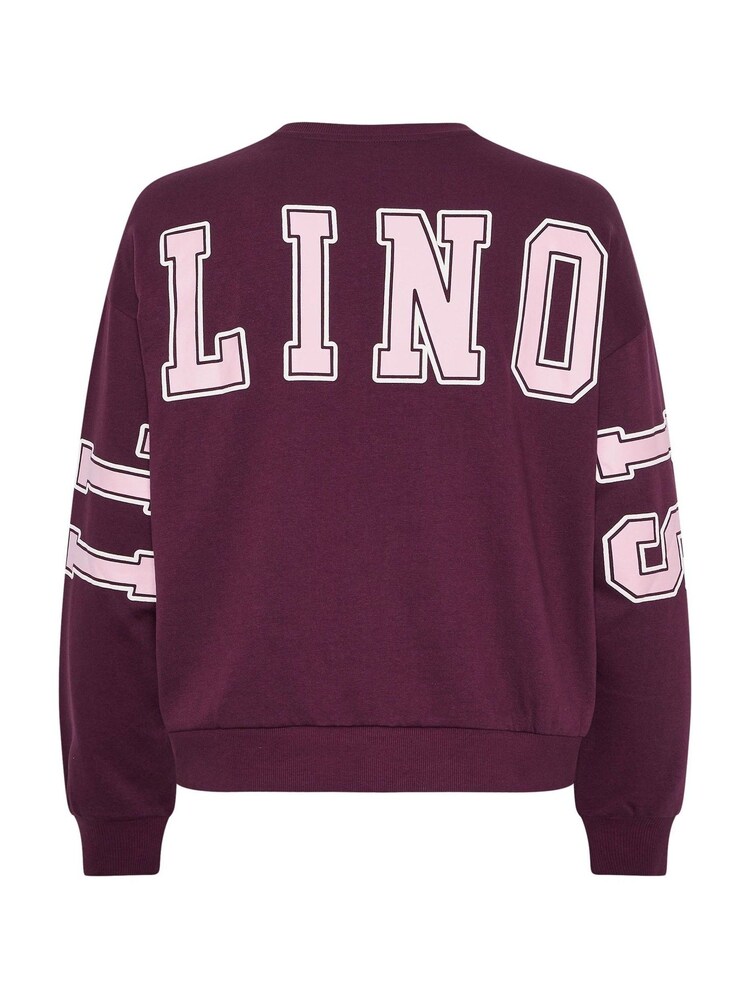 Yours Curve Red Crew Neck Sweatshirt - Image 7 of 7