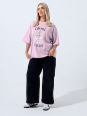 Yours Curve Limited Cosmic Energy T-Shirt - Imagem 3 de 5