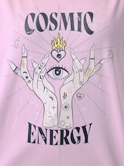 Yours Curve Limited Cosmic Energy T-Shirt - Imagem 5 de 5