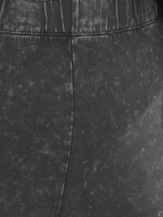 Yours Curve Black Acid Wash Leggings - Image 4 of 5