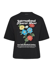 Yours Curve Limited Flower Graphic Print T-Shirt - Imagem 5 de 5