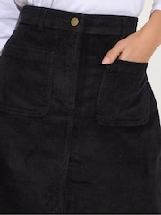 M&Co Black Cord A-Line Skirt - Image 4 of 5
