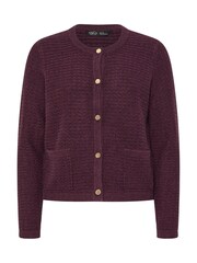 M&Co Purple Petite Button Pocket Cardigan - Image 6 of 6