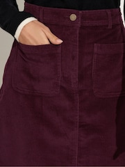 M&Co Purple Cord A-Line Skirt - Image 4 of 5