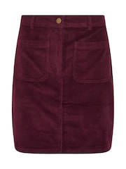 M&Co Purple Cord A-Line Skirt - Image 5 of 5