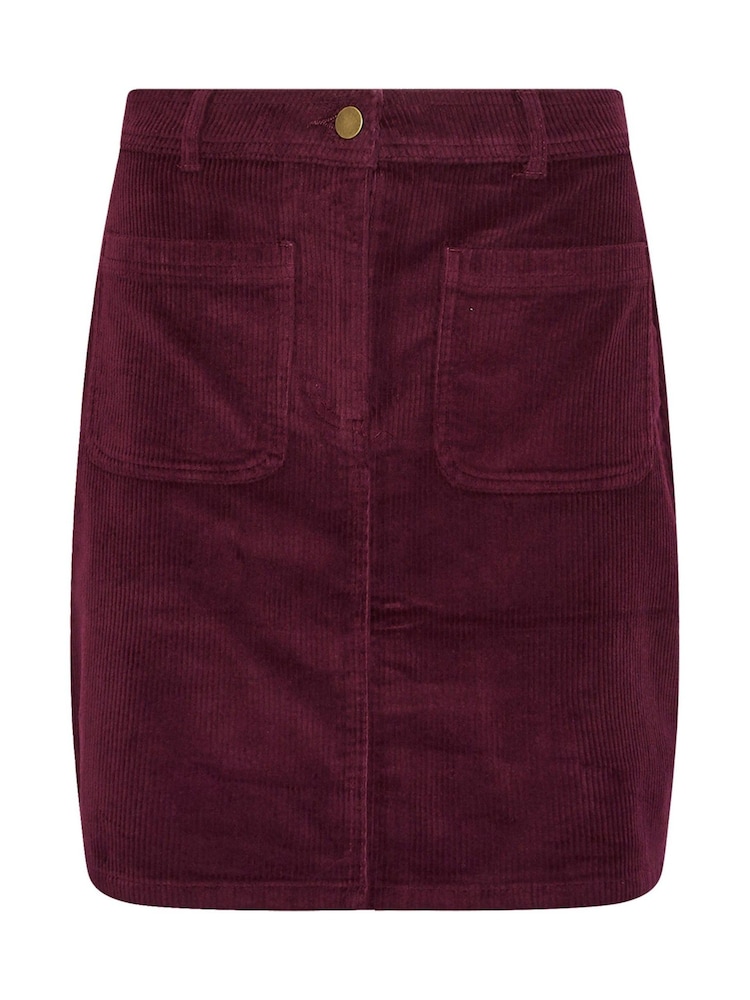 M&Co Purple Cord A-Line Skirt - Image 5 of 5
