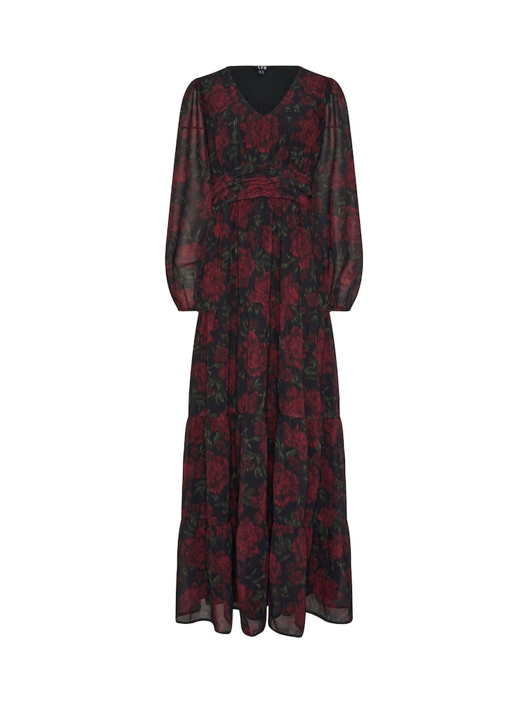 Long Tall Sally Red Floral Print Maxi Dress - Image 5 of 5