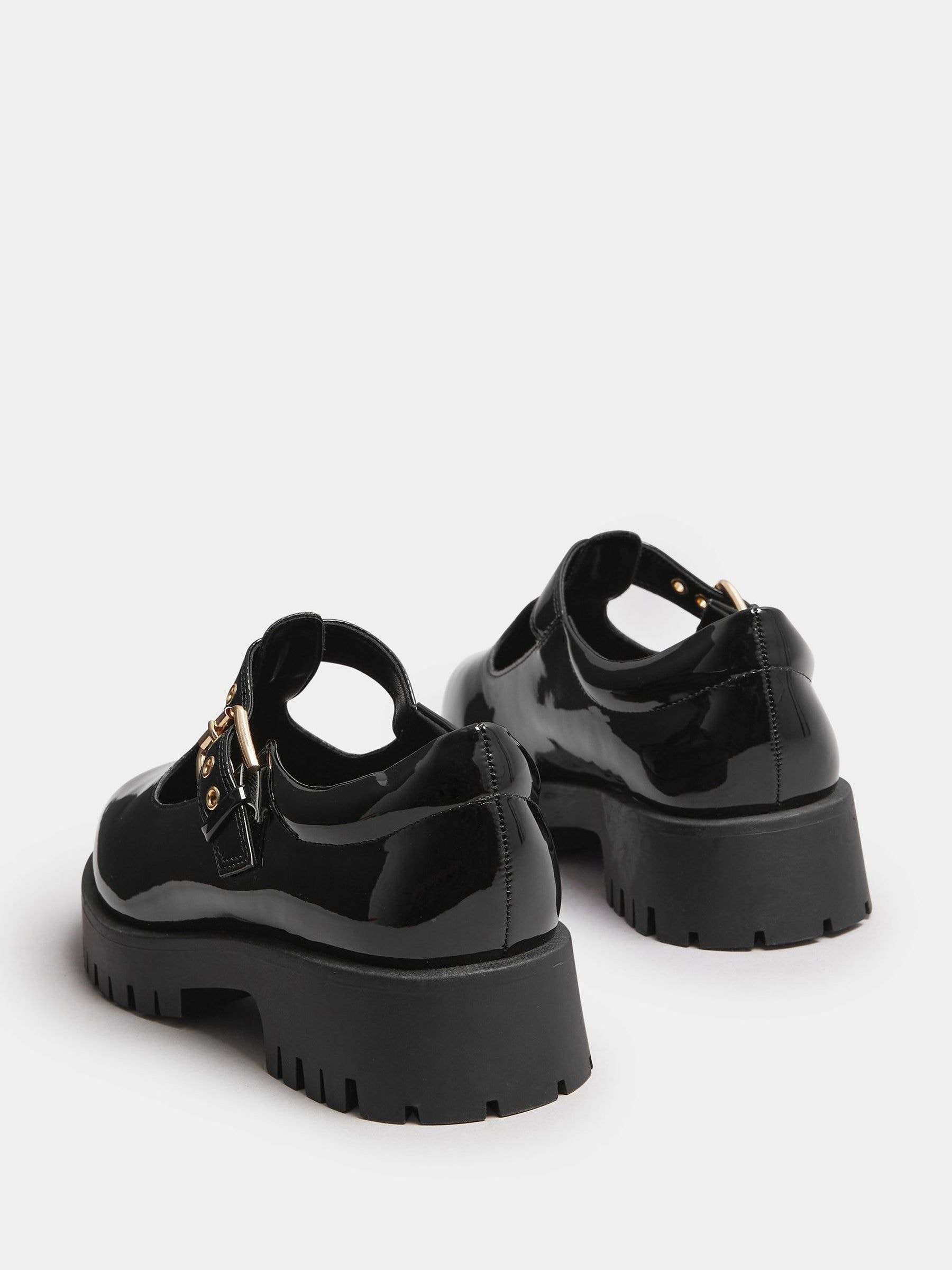 Buy Yours Curve Black Extra Wide Fit Extra Wide Fit T-Bar Patent