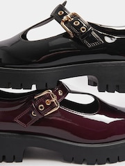 Yours Curve Black Extra Wide Fit Extra Wide Fit T-Bar Patent Mary Jane Shoes - Image 5 of 5