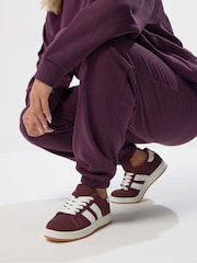 Rojo - Yours Curve Wide Fit Padded Skate Trainers - Imagen 1 de 5