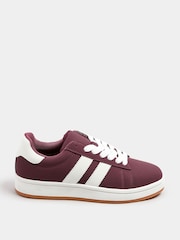 Rojo - Yours Curve Wide Fit Padded Skate Trainers - Imagen 2 de 5