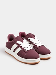 Rojo - Yours Curve Wide Fit Padded Skate Trainers - Imagen 3 de 5