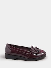 Yours Curve Extra Wide Fit Tassel Patent Loafers - صورة 2 من 5