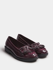 Yours Curve Extra Wide Fit Tassel Patent Loafers - صورة 3 من 5